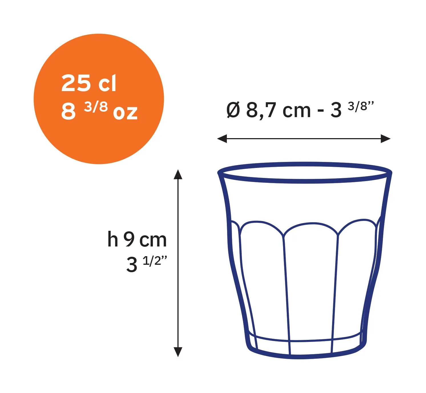 Blush Pink Glass Tumbler - Set of 4